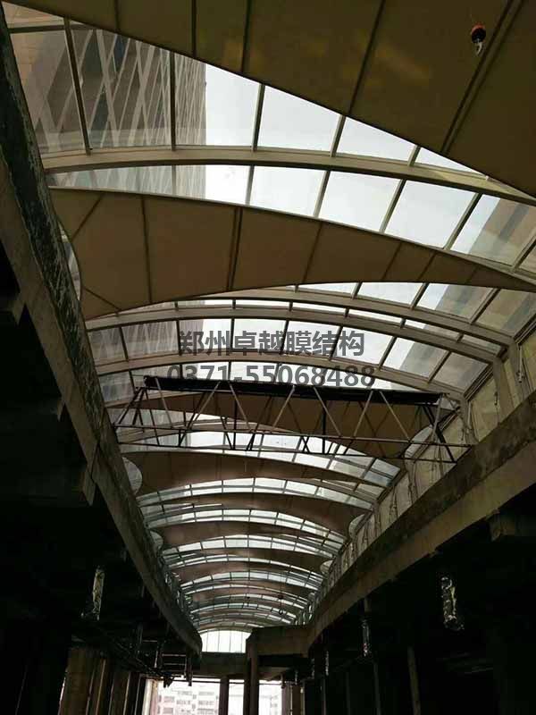 商丘柒悅城商場走廊膜結構屋頂