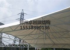 鄭州中原區東陳伍寨公園膜結構景觀遮陽棚